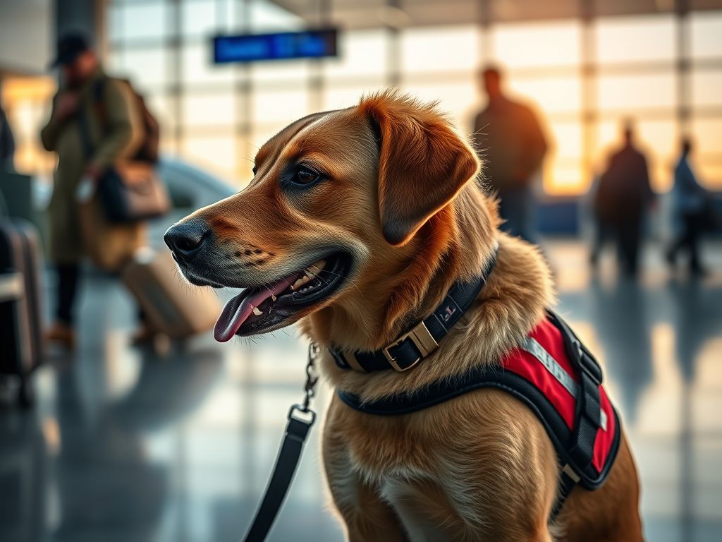 Flying with a service dog